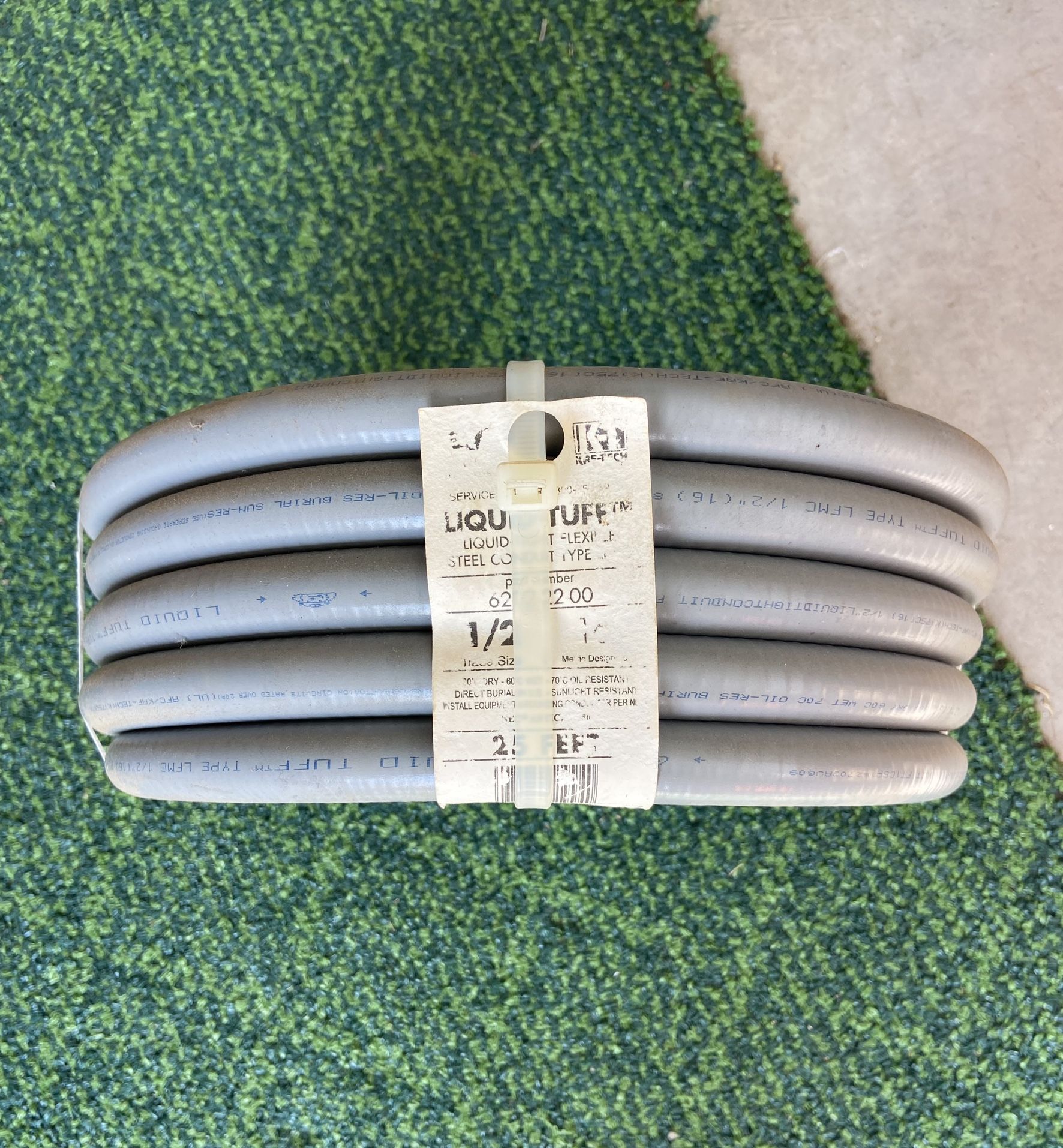 Liquid Tuff Flexible Steel Conduit 1/2” 25’