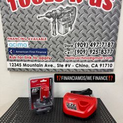 Milwaukee M12 12-Volt Lithium-Ion XC High Output 5.0 Ah Battery/Charger**(FINANCIAMOS/WE FINANCE)**