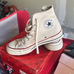 Off White High Top Converse