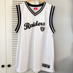 Vintage NFL Oakland Raiders Sewn Embroidered White Jersey Sz XL