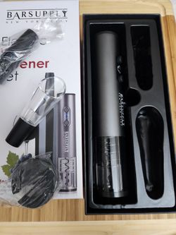 Electric Wine Bottle Opener Set, 4 Piece Set, Automatic Corkscrew Wine Opener