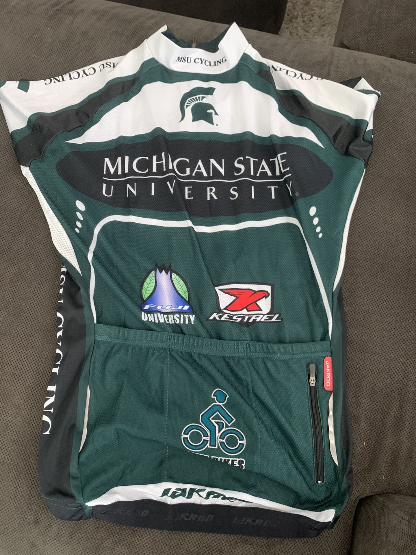 Men's Cycling Msu Cycling Jersey Majestic Men's Black