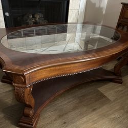 Wood & Glass Coffee Table