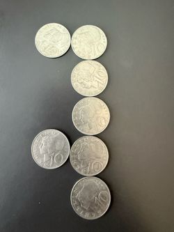 7 of the Austria 10 schilling coins