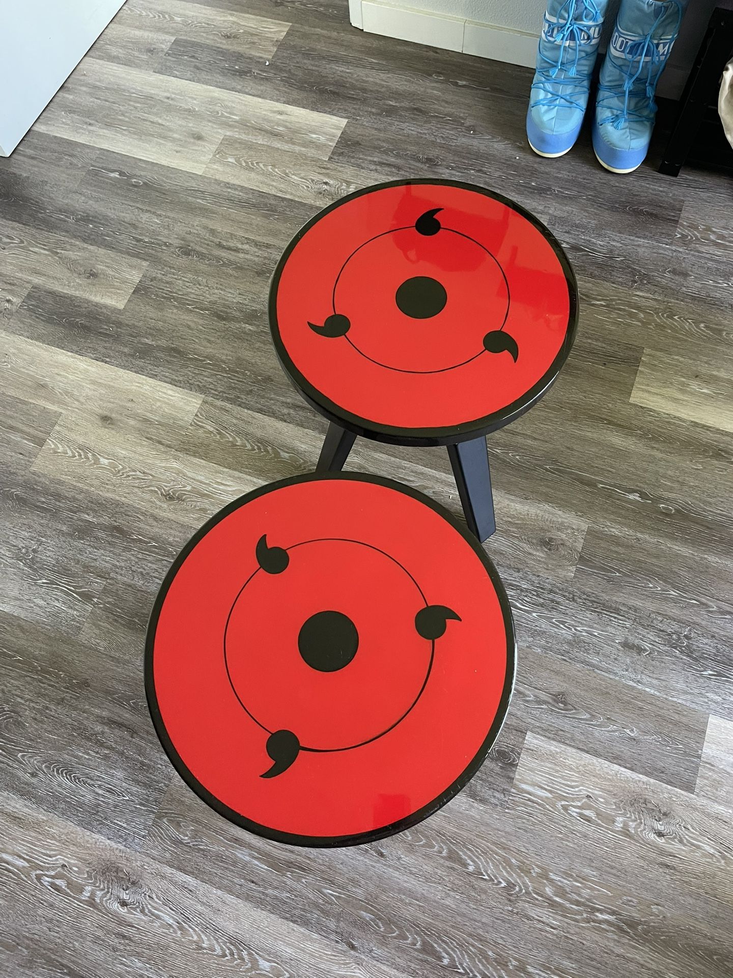 custom sharingan end tables