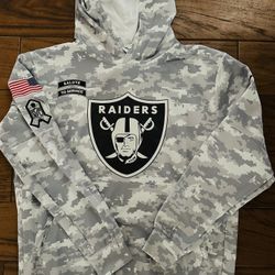 Raiders Men’s  Sweatshirt Hoodie Salute To Service 