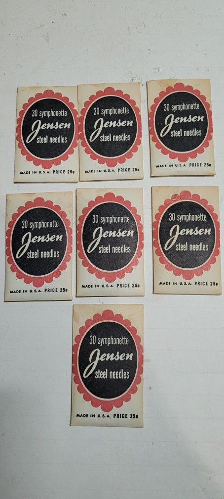 Lot of 210 Symphonette Jensen Steel Phonograph Needles