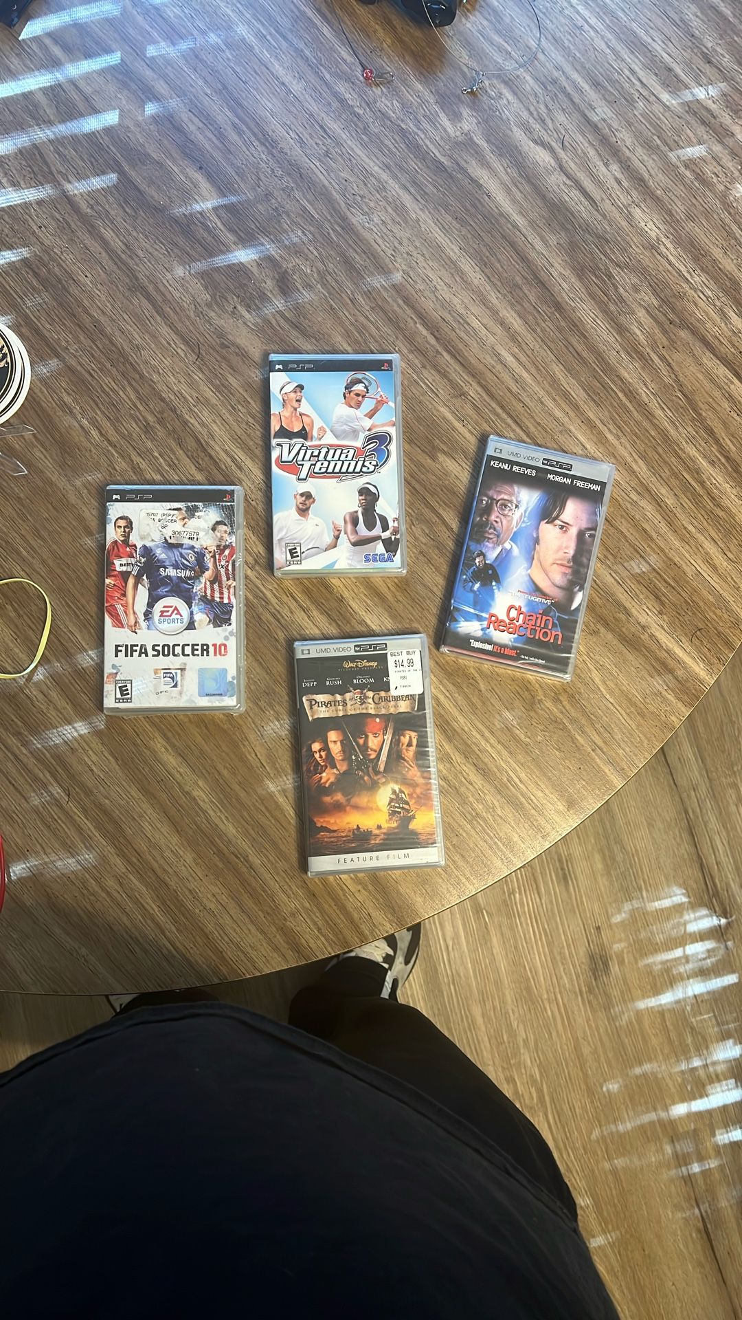 Mixed PSP Sealed Lot: 2 Movies & 2 Games 