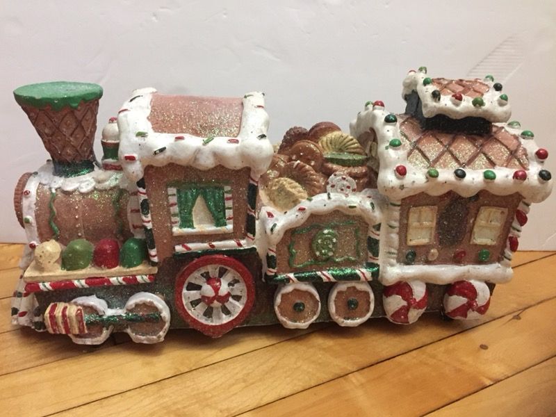 Cracker Barrel holiday gingerbread train fiber optic