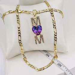 para mamà oró laminado 14k/ for mom GOLD PLATED 14k chain 22 inches