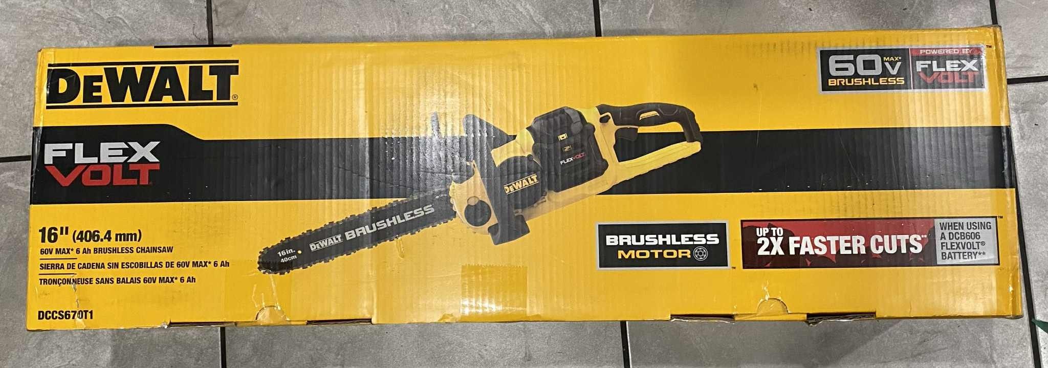 Dewalt Flex Volt 16" Brushless Chainsaw