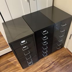 6 Drawer Rolling File Storage Cabinets  