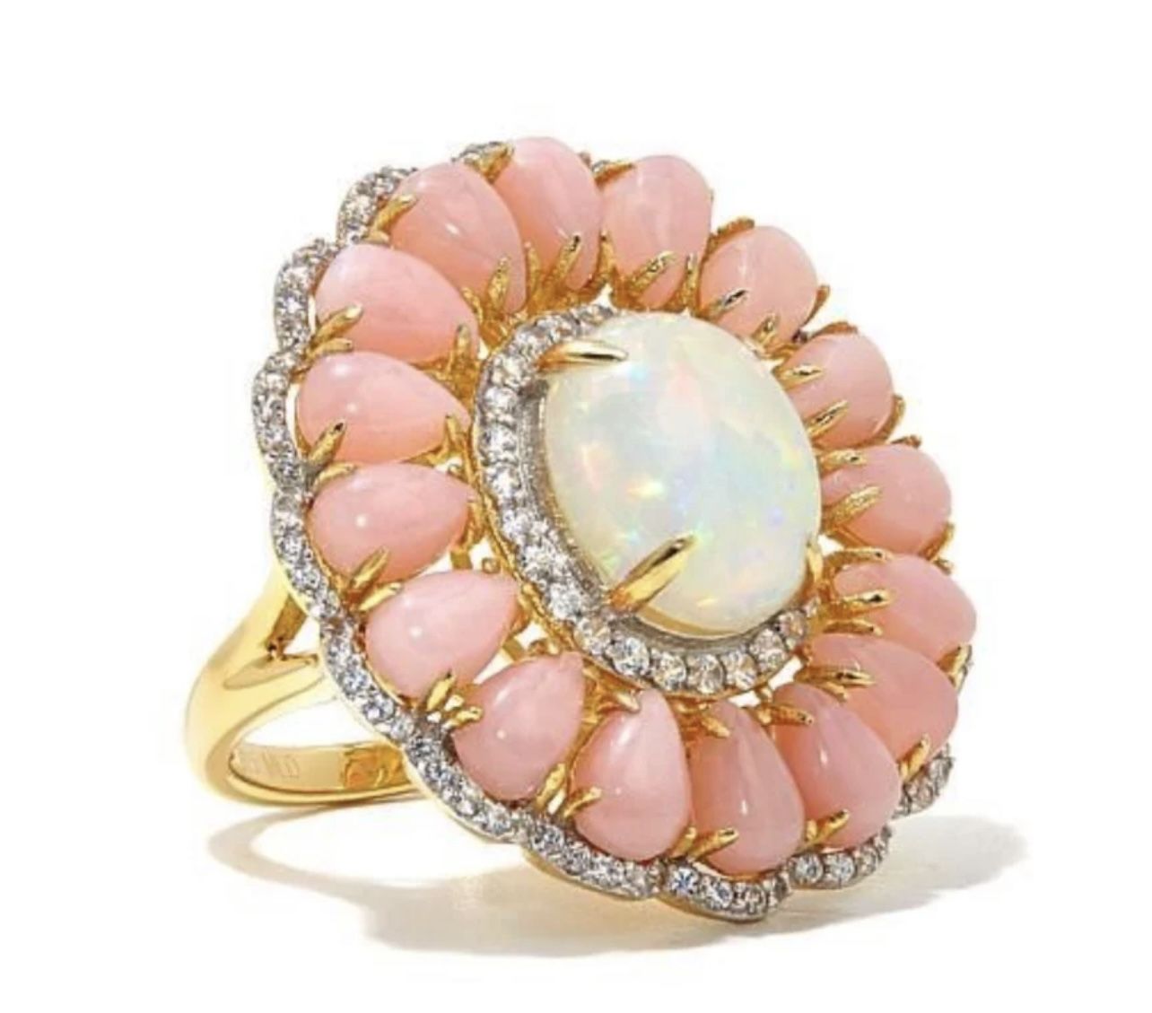 Rarities by Carol Brodie Ethiopian Pink Opal Ring - Main Image