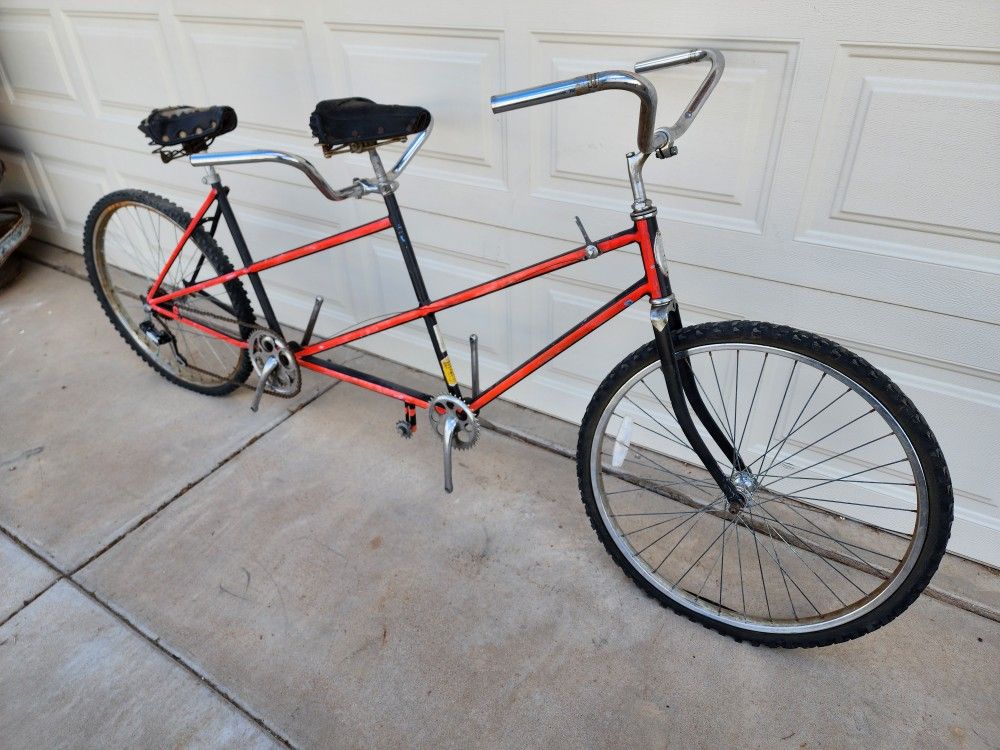 Vintage 1973 Schwinn Twinn Tandem Bicycle Project or Parts