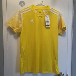Nwt Yellow Adidas T Shirt For Women Size S Mrcp $40