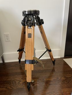 Industrial Antique surveyors tripod (table lamp/side table)
