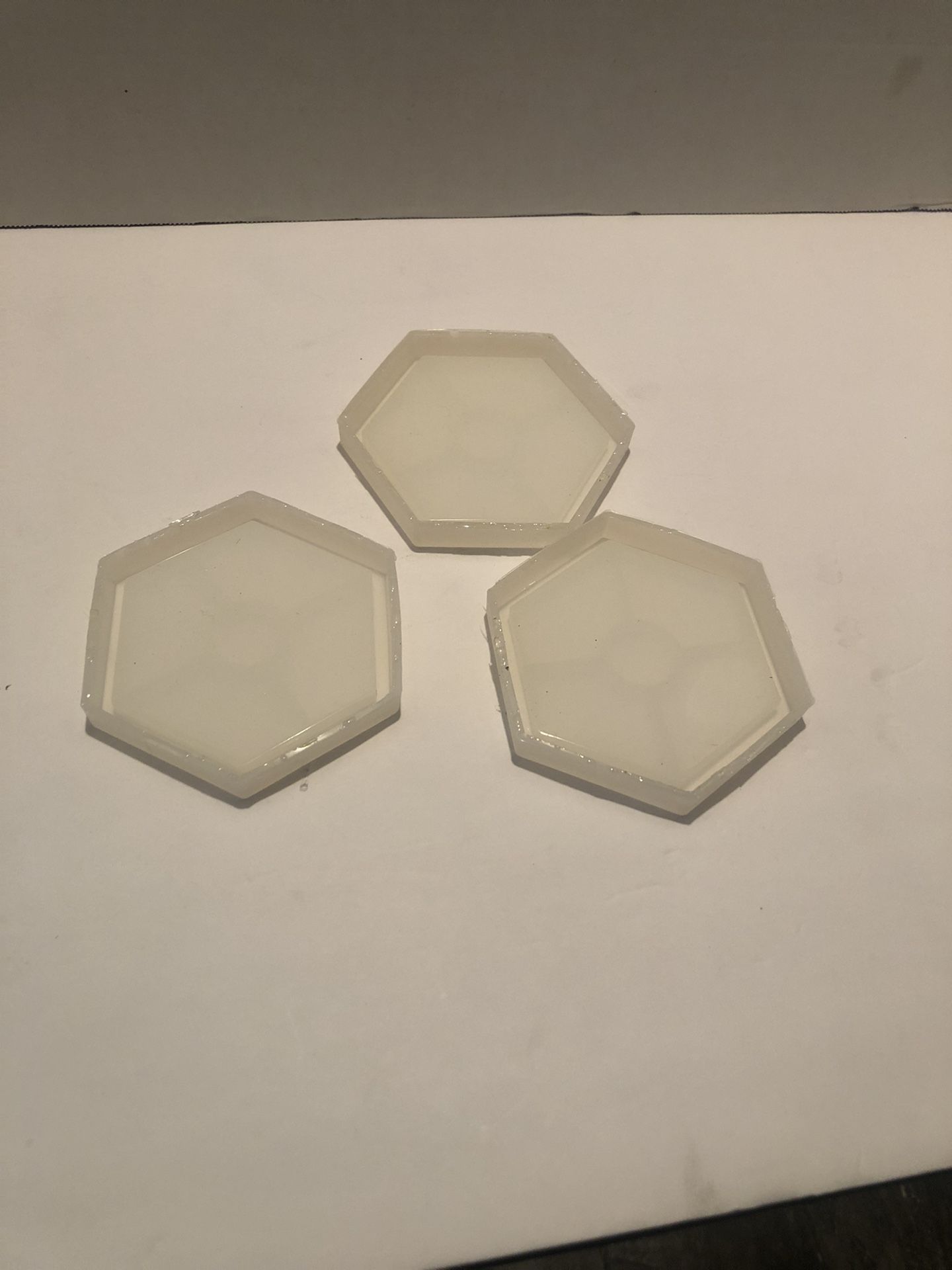 3 Silicon Coasters Molds for Resin  Used 1x 