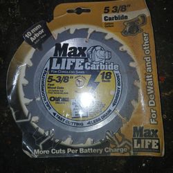 Max Life Carbide 5-3/8" 18 Tooth