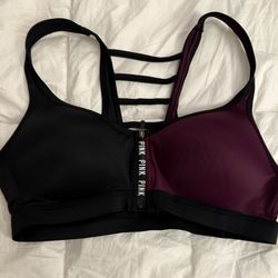 VS Pink Sports Bra And Hoodie