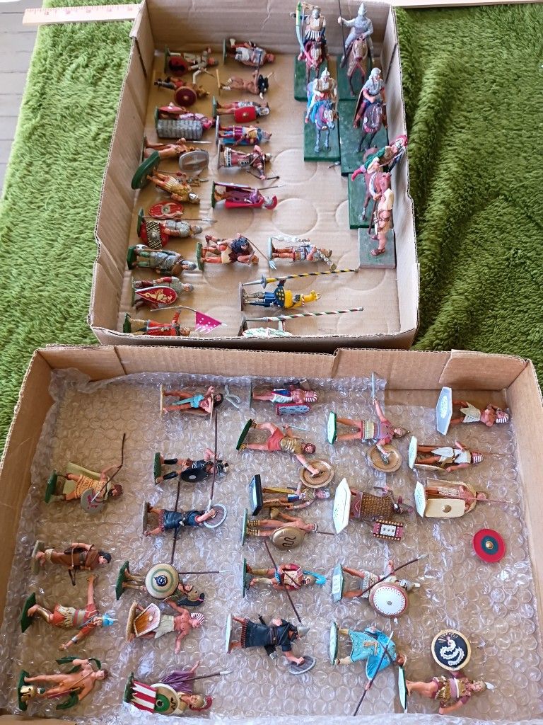 Military Miniatures Ancient Metal Toy Soldiers 1/32 54mm