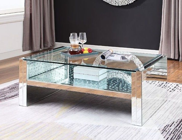 Brand New Crystal Glass Too Coffee Table