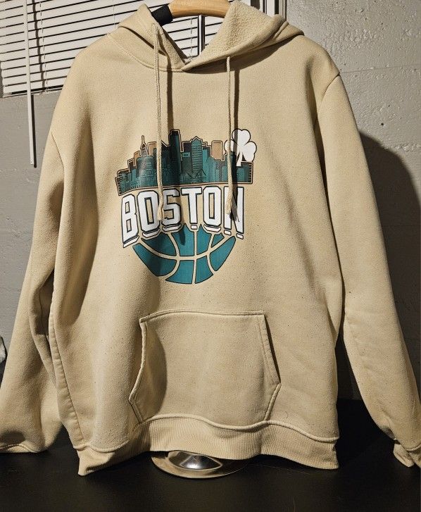 Tan Boston Graphic Hoodie