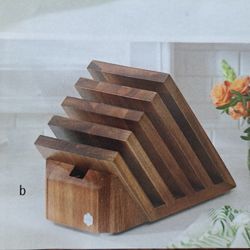 ORGANIZADOR DE MADERA PARA CUCHILLOS PRINCESS HOUSE 🌹🌷