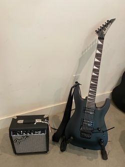 Jackson Dinky JS32 DKA Arch Top Electric Guitar and Fender Frontman 10G Amp