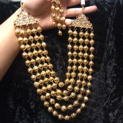 22ct 22k Gold Plated Mala Indian Pakistani Bollywood Jewellery Set