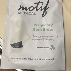 Pregnancy back brace
