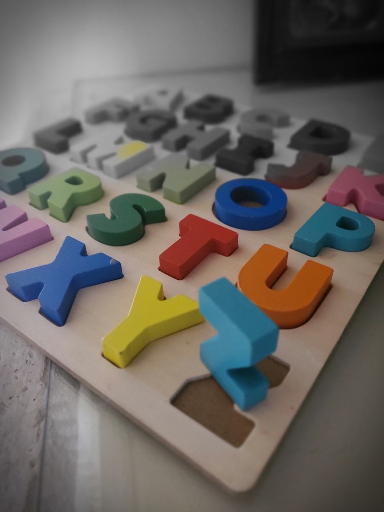 Wood Alphabet puzzle
