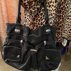 Woman’s Black Leather Purse