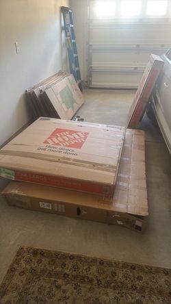 Wardrobe and TV/Artwork boxes