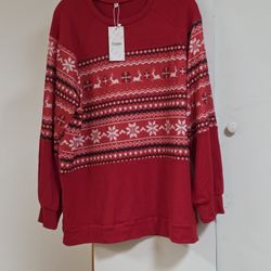 Festive Red Sweater