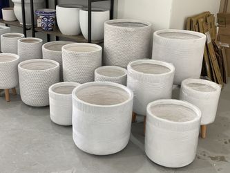 Modern Fiberglass Pots 