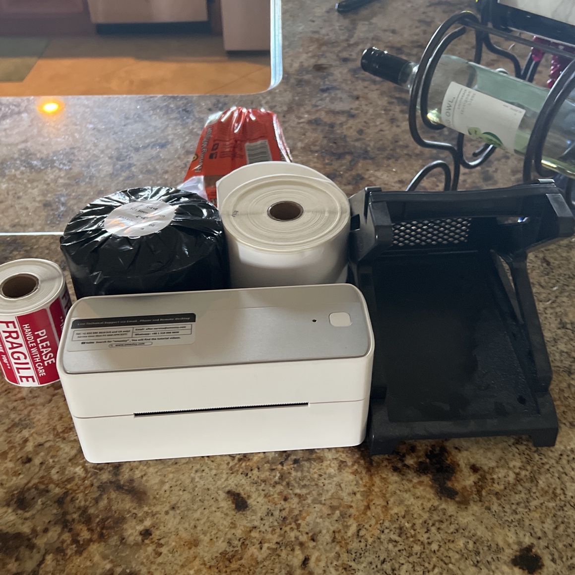 Label Printer With accessories