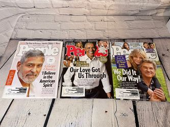 People Magazine Lot Of 3 December 20 George Clooney, Barack Obama, Kurt & Goldie
