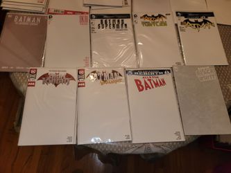 BATMAN BLANK COVERS LOT MARVEL DC