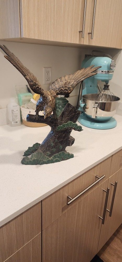 Metal Eagle On Branch