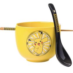Pokemon Pikachu Electric Ceramic Ramen Noodle Bowl
