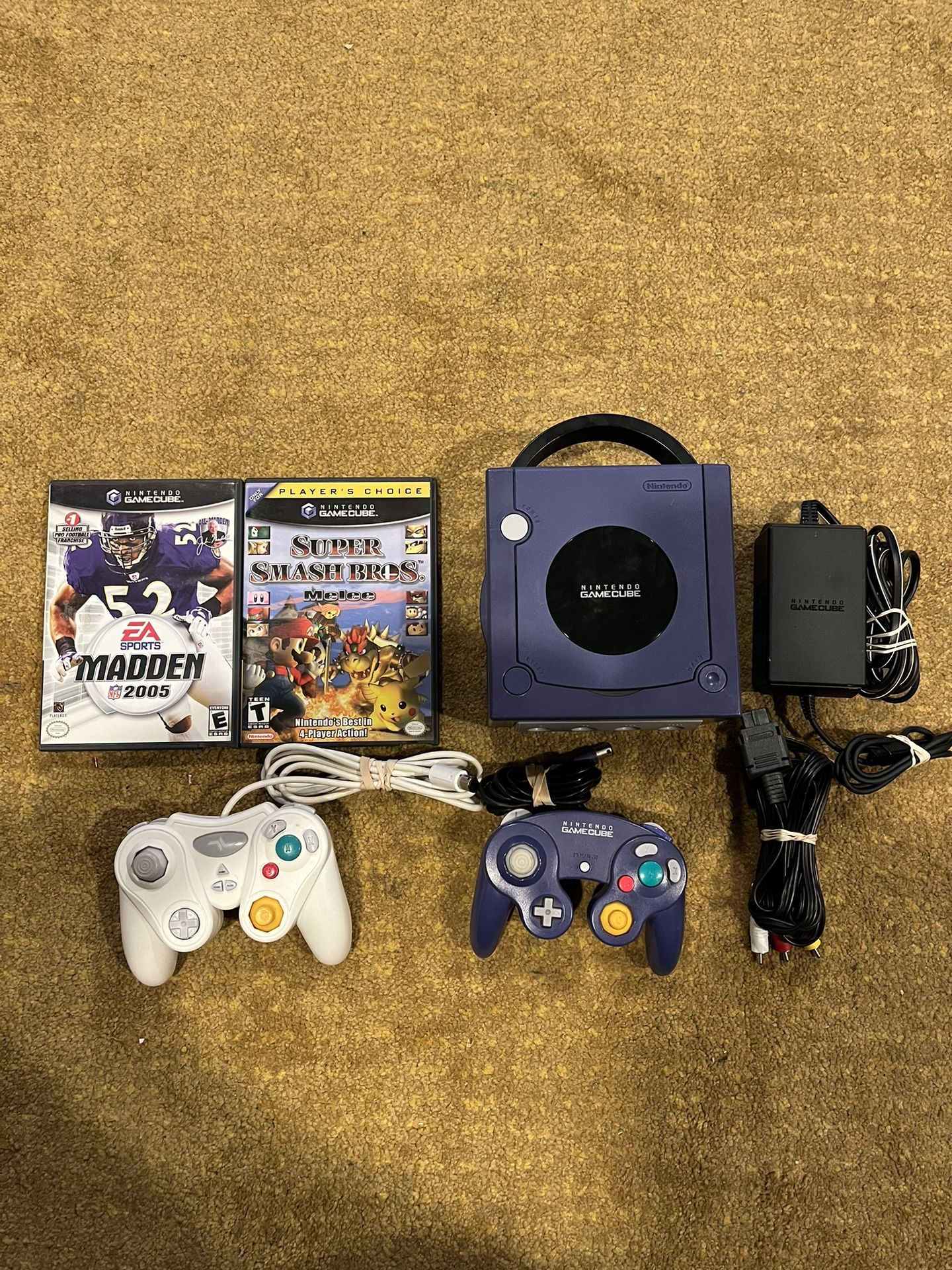 Indigo Nintendo Gamecube (DOL-001) Bundle w/ 2 games