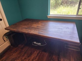 Solid Wood Butcher Block Dining Table or Desk