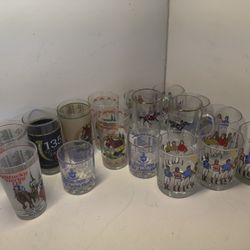 LOT Of 17 Horse Racing Collectibles Drinking Glasses 