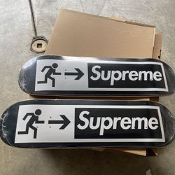 Brand new Supreme Exit Skateboard Deck Black