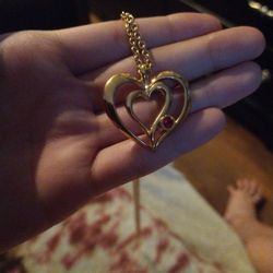 Gold Heart Necklace 