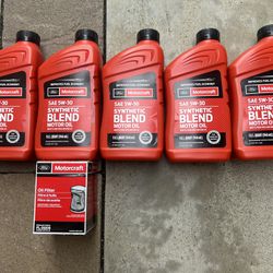 Motorcraft Synthetic Blend 5w30 Oil And FL500S