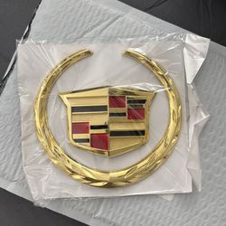 4” Gold Cadillac symbol