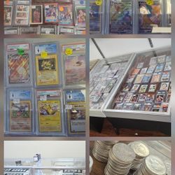 Coins, silver, sportscards, pokemon, bars × more