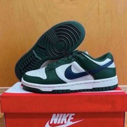 Nike Dunk Low Retro Gorge Green Midnight Navy Womens Size 7 Brand New