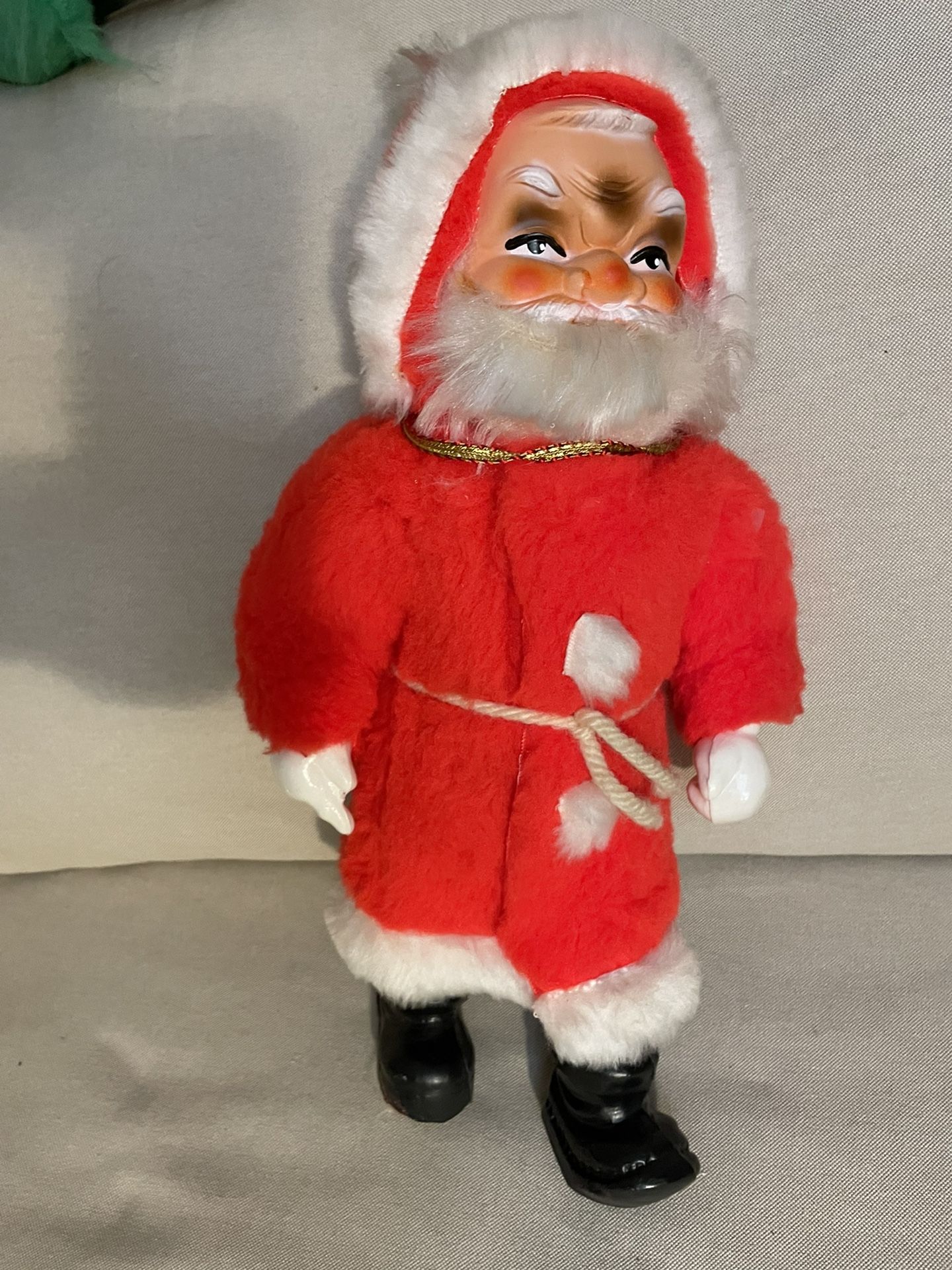Vintage Original Limmers Santa Claus Christmas Susse Geschenke Hard Plastic